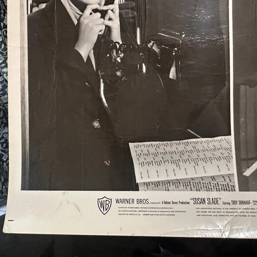 Vintage 1961 Warner Bros "Susan Slade" Movie Still Photo Featuring Connie Steven - Picture 9 of 13